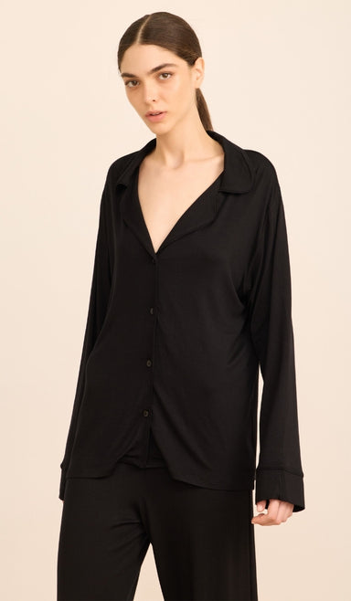 סט מכופתר מבד מודל - לוסי שחור