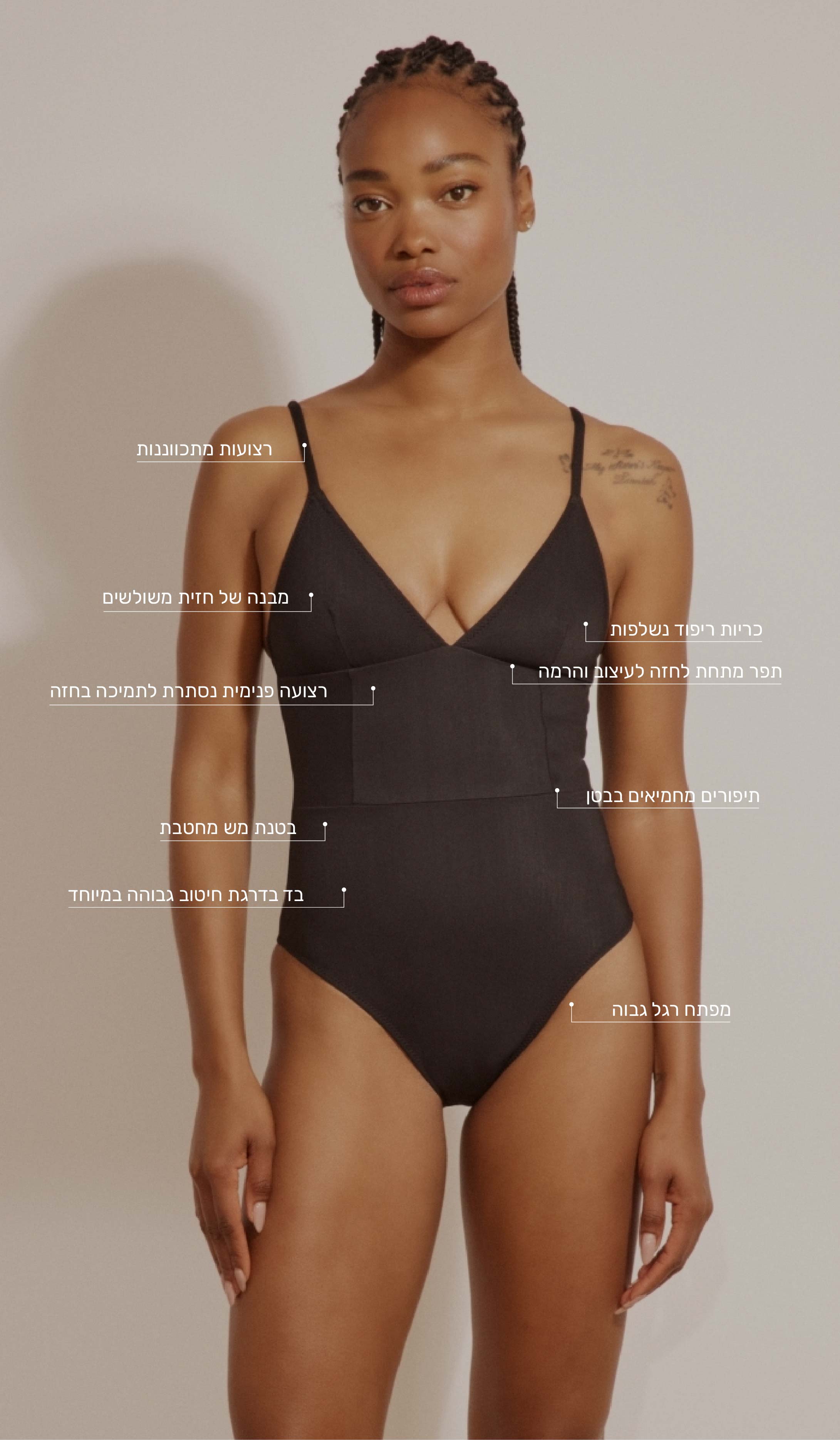 בגד ים שלם - דיאנה שחור