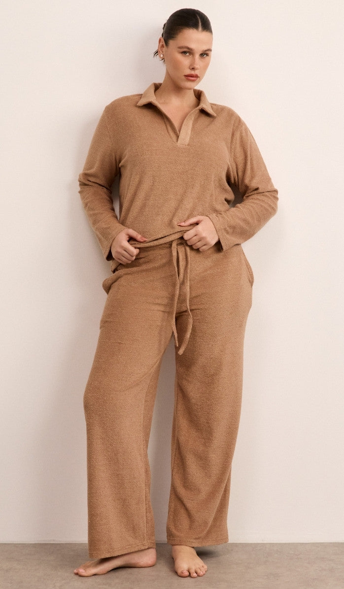 סט פולו מבד בוקלה - מוקה