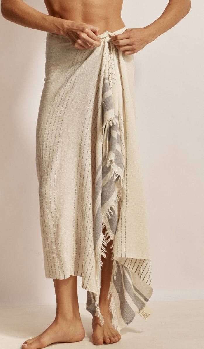 פראו חוף - בז' / אפור פחם