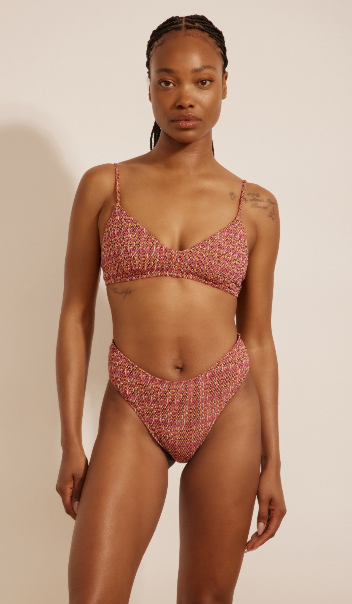 תחתון ביקיני לנשים - קלואי ורוד מולטי