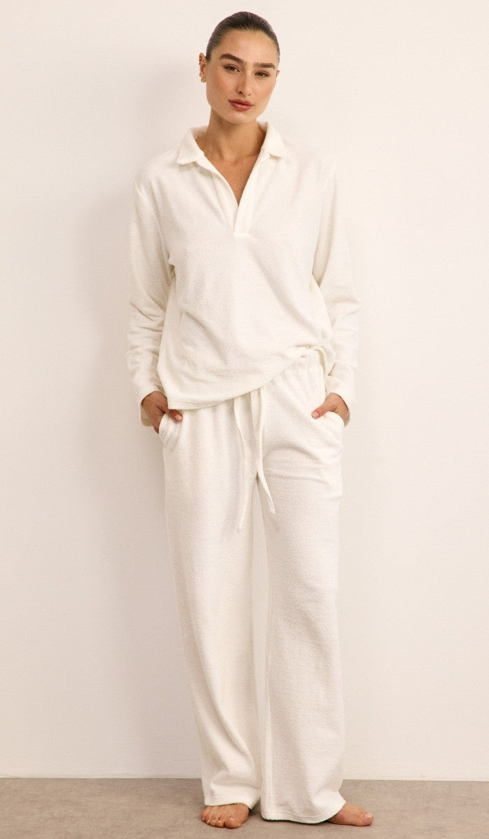 סט פולו מבד בוקלה - לבן