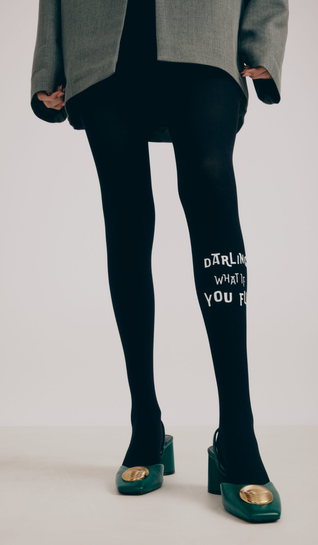 גרביון נשים אטום - הו דארלינג שחור