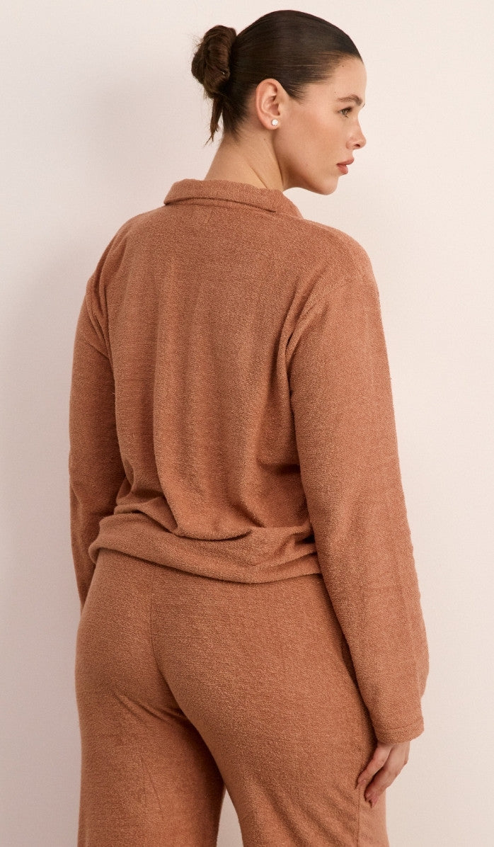 סט פולו מבד בוקלה - ורוד מעושן