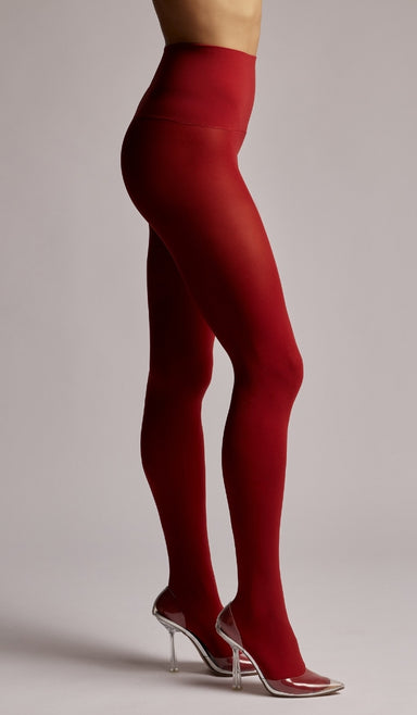 גרביון 90 דניר עם מותן אלסטי  - אדום