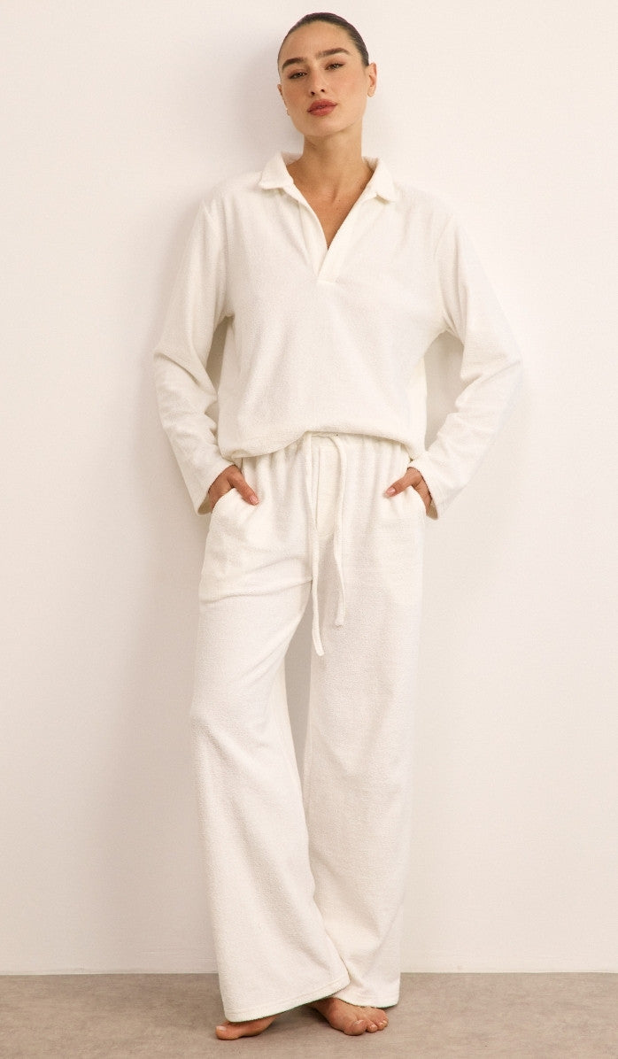 סט פולו מבד בוקלה - לבן