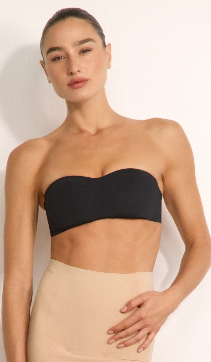 חזית סטרפלס - שחור