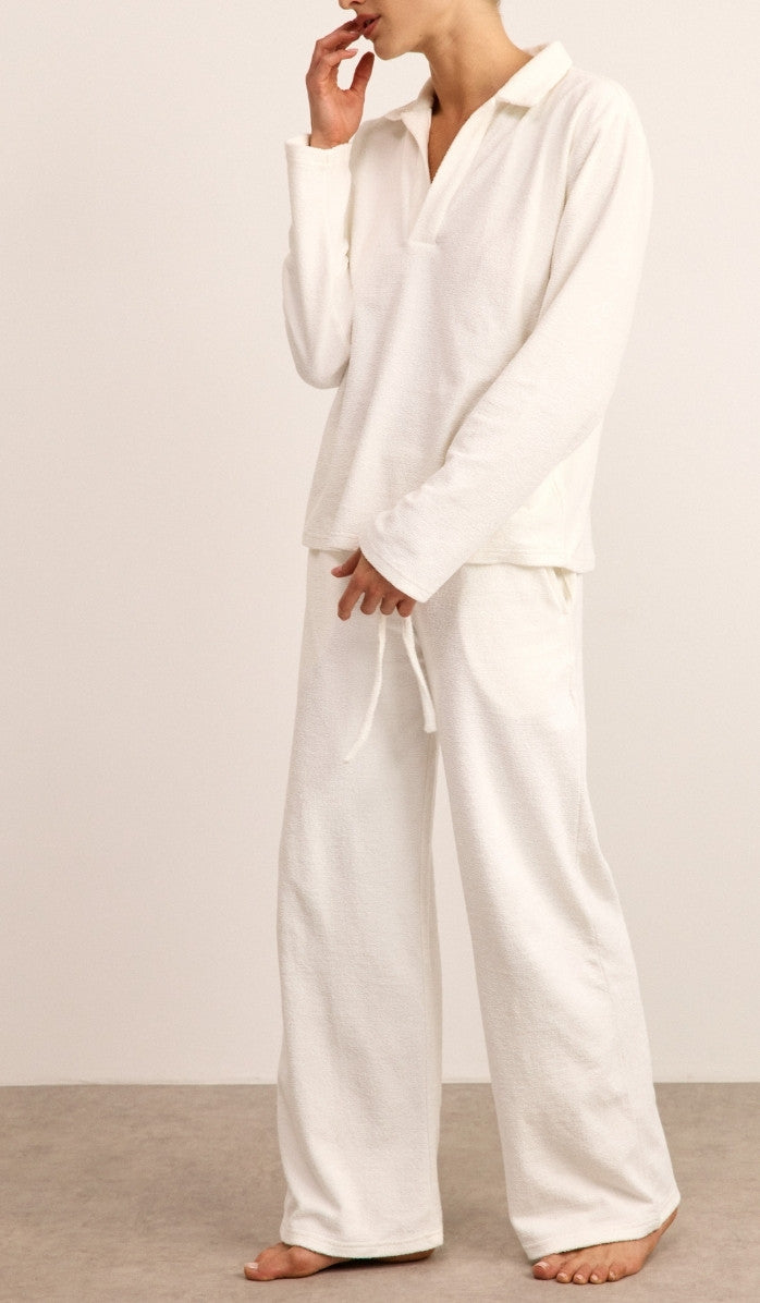 סט פולו מבד בוקלה - לבן