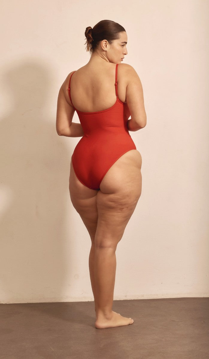 בגד ים שלם לנשים - פרנקי אדום