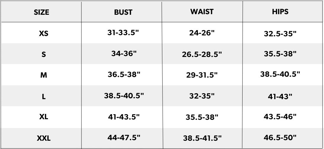 אוברול מחטב כתפיות עבות - פודרה — size chart cm